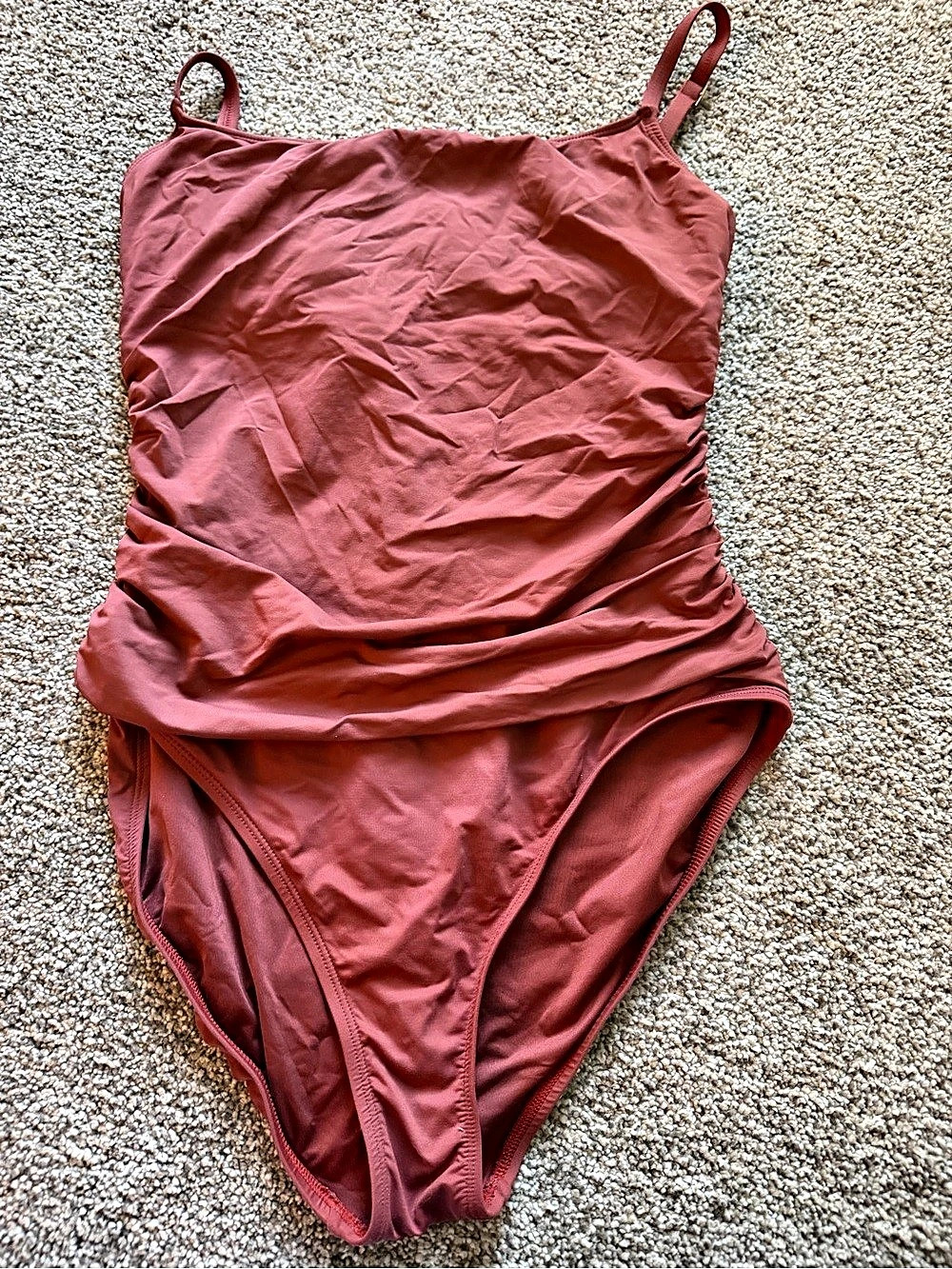 La Blanca Island Goddess Square Neck One Piece Swimsuit Pink Size 12